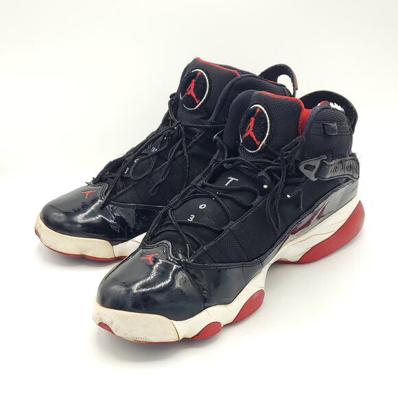 Nike Jordan 6 Rings Bred 2013 322992-071 black white red Men\'s size 9.5 main image 9